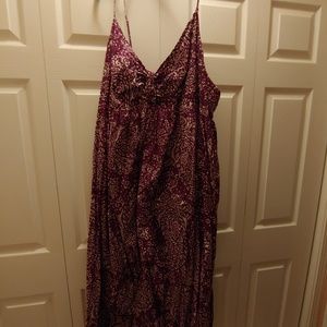 Merona Purple Maxi Dress w/ Adjustable Straps